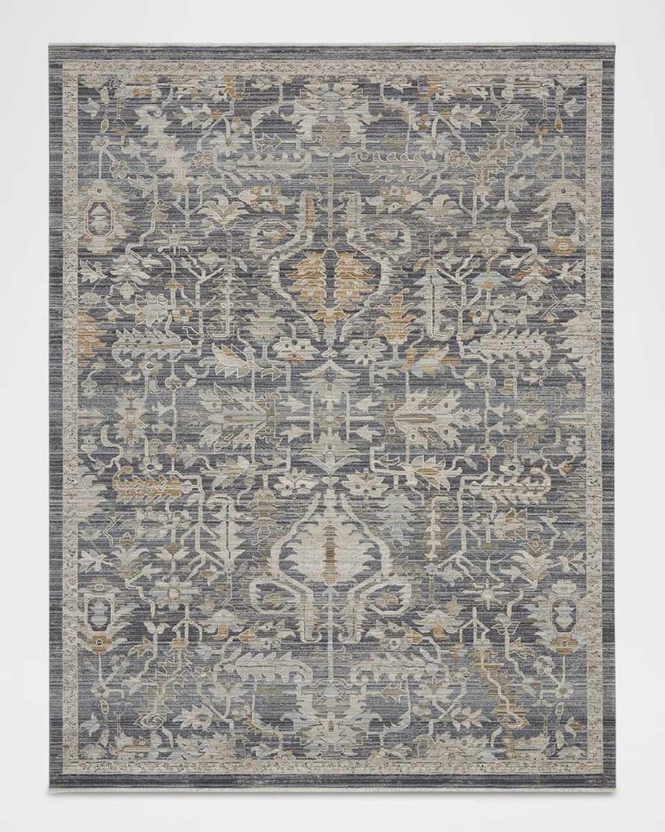 Lynx Navy Power-Loomed Rug, 12' x 15'